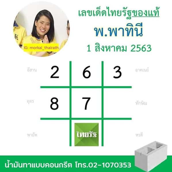 หวยหนังสือพิมพ์ หวยไทยรัฐ-010863