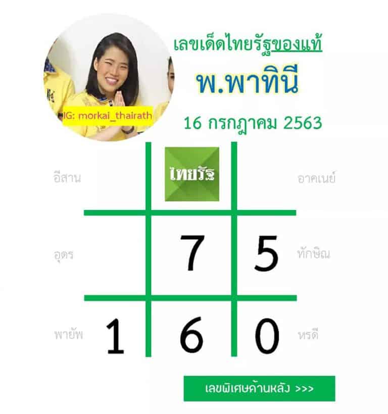 หวยหนังสือพิมพ์ หวยไทยรัฐ-160763